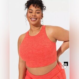 Torrid Top Low Impact Wireless High Neck Longline Active Top Size 2 New